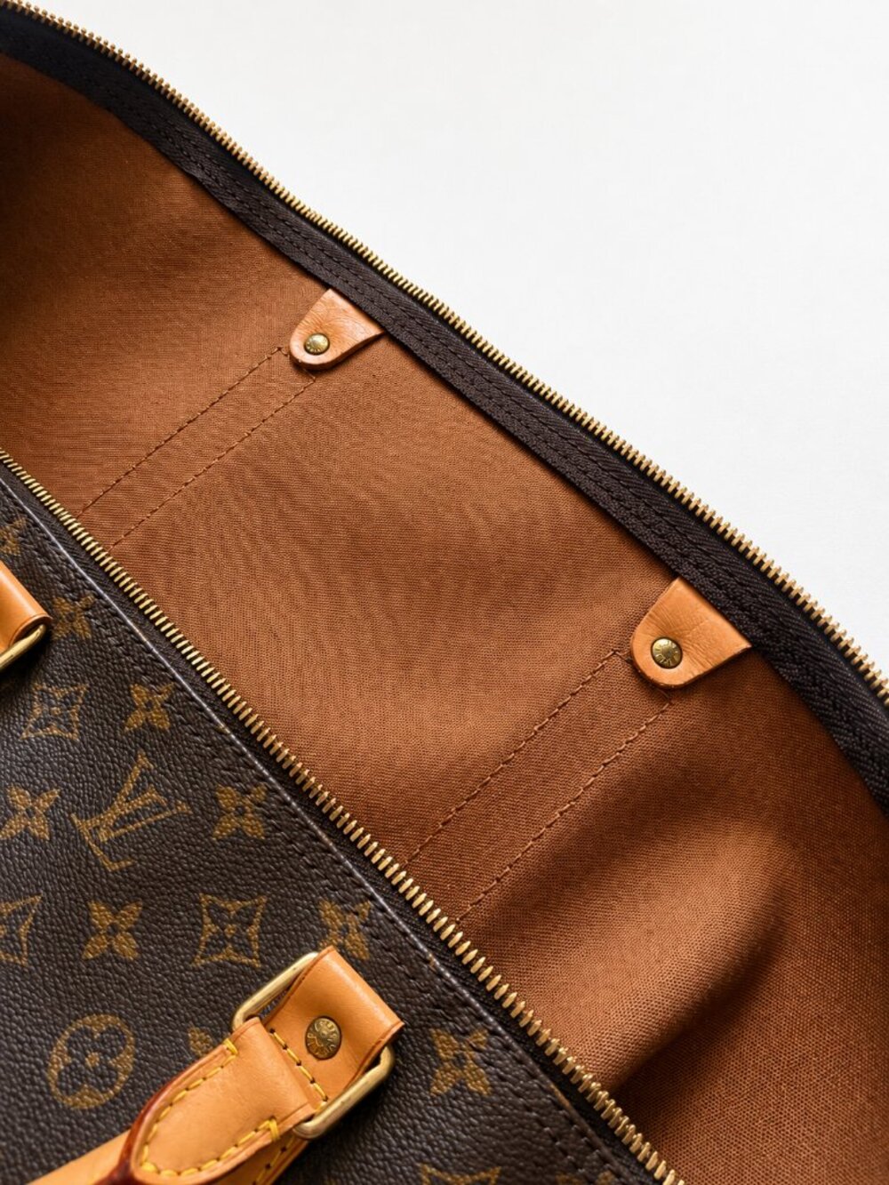 Authentic Louis Vuitton Keepall 60 Monogram Canvas Travel Duffel Bag | WGACA Aut - Picture 8 of 8